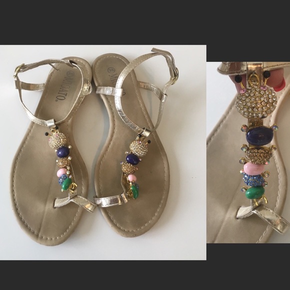 Shoes - Rhinestone Crystal Caterpillar Sandal from Greece